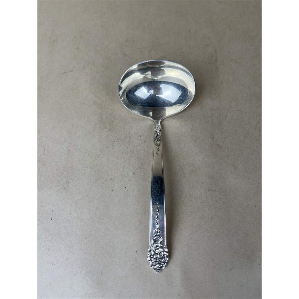 National‎ Silver King Edward HOLIDAY Silver Plate Gravy Ladle 6“